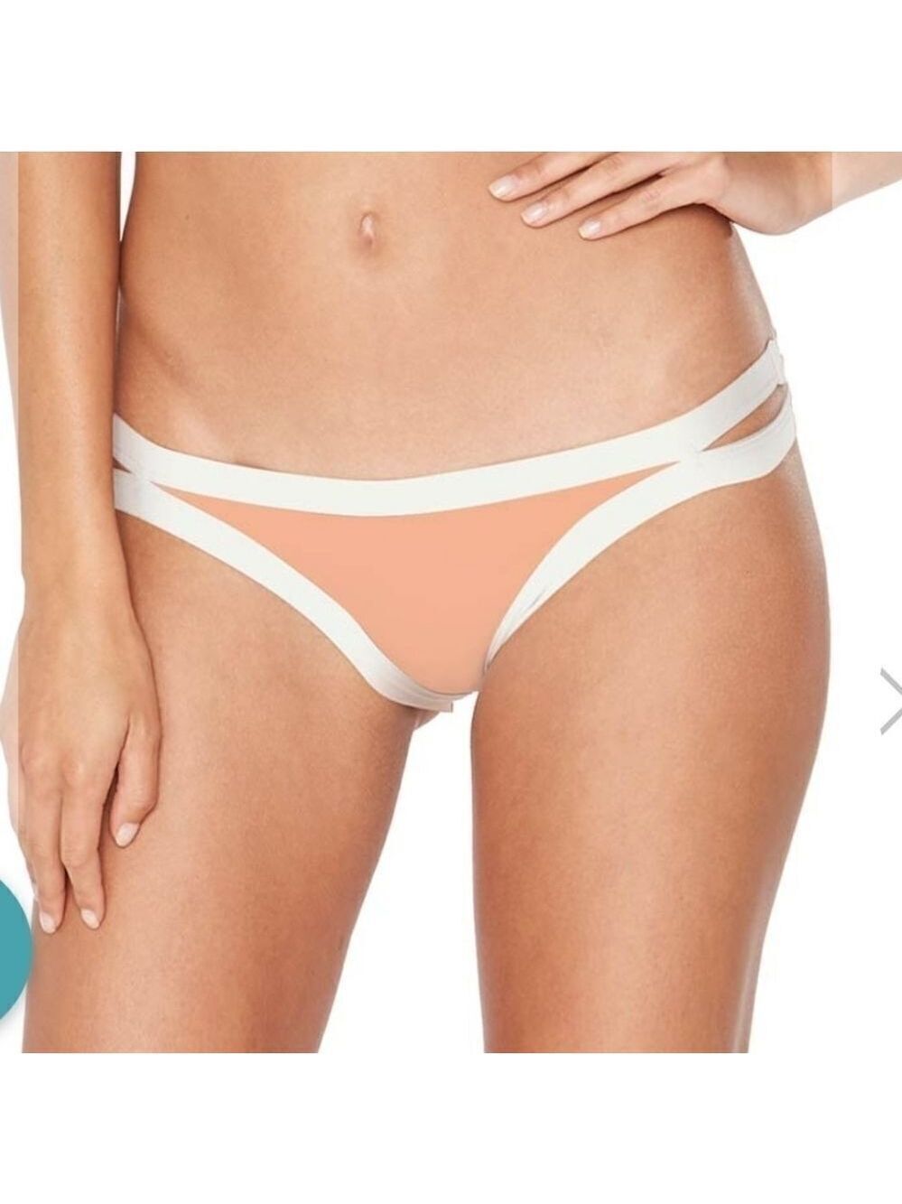 L*SPACE COLOR BLOCK Tropical Peach Bikini Bottom